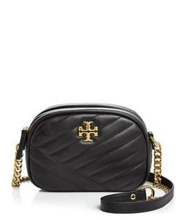 Kira Chevron Leather Small Camera Crossbody