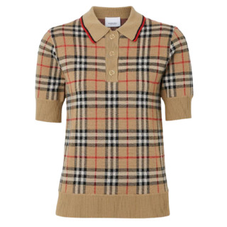 BURBERRY 博柏利 Vintage系列 女士羊毛短袖POLO衫