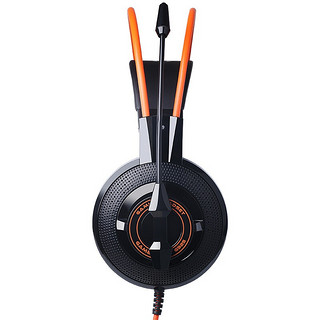 SOMiC 硕美科 G925 耳罩式头戴式降噪有线耳机 黑橙色 3.5mm