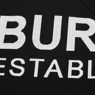 BURBERRY 博柏利 男士圆领针织衫 80133341 黑色 L