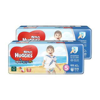 HUGGIES 好奇 透气舒爽系列 拉拉裤 XL40片*2包 女宝宝