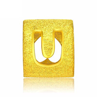 CHOW TAI FOOK 周大福 F189564 字母U足金转运珠