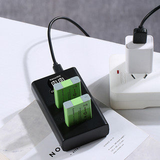 IIano 绿巨能 LIano 绿巨能 NB-13L 相机电池 3.6V 1010mAh 2粒 两电双充套装