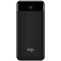 aigo 爱国者 E20000+ 移动电源 黑色 20000mAh Type-C/Micro-B 15W 双向快充