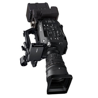 SONY 索尼 PXW-FS7H 便携式 Super 35mm 4K摄像机 +E PZ 18-110mm F4.0 G OSS 电动变焦镜头 索尼E卡口 95mm