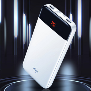 aigo 爱国者 E30000PD 移动电源 白色 30000mAh Type-C/Micro-B 18W 双向快充