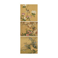 中国嘉德 佚名 花鸟三帧 23×27cm、21×21cm×2 绢本