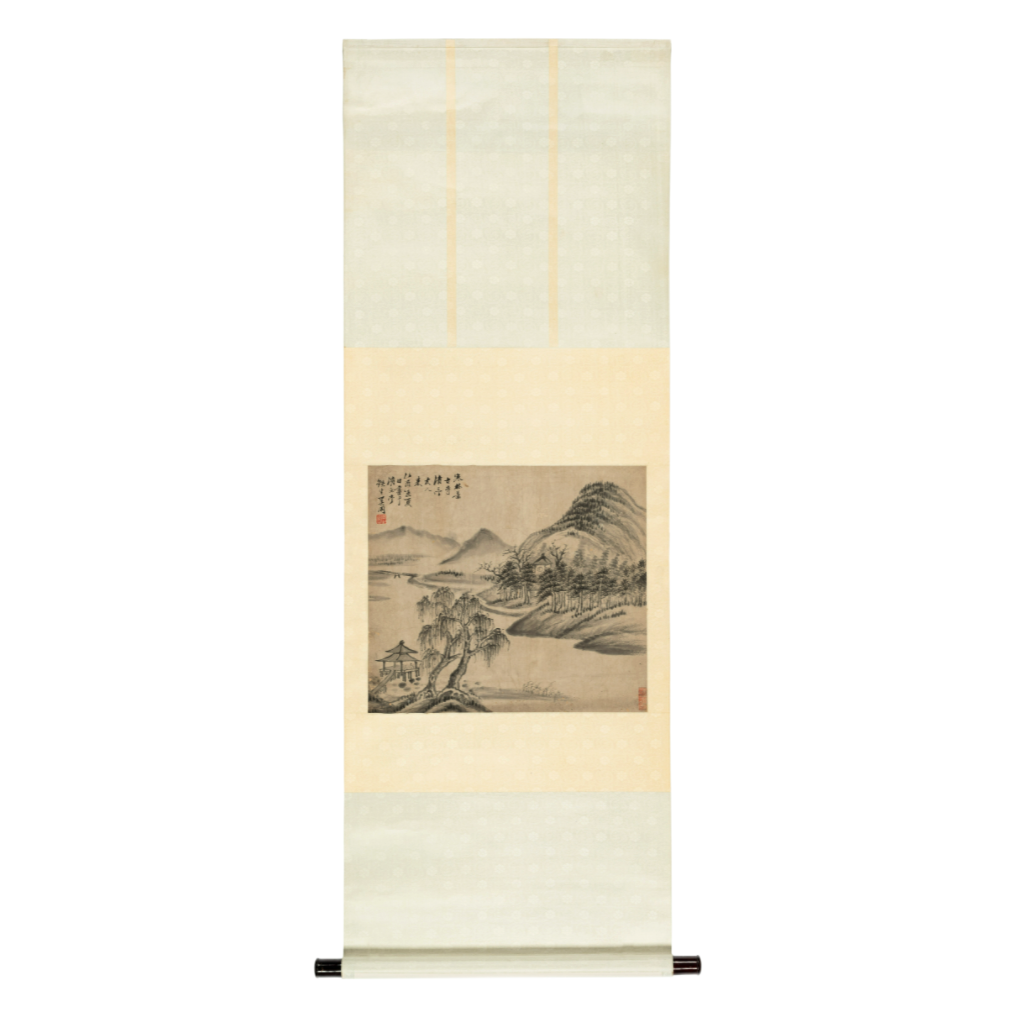中国嘉德 奚冈 清亭友人来 42×47cm 纸本 1765