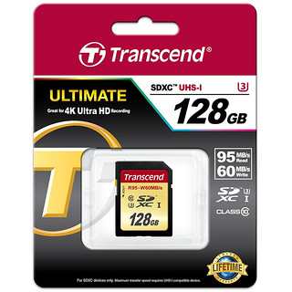 Transcend 创见 TS SD存储卡 128G（UHS-I、U3、C10）