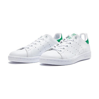 adidas ORIGINALS Stan Smith J 大童休闲运动鞋 M20605 白绿 38