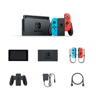 Nintendo 任天堂 Switch 国行续航增强版红蓝主机 & 马力欧卡丁车8