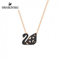 SWAROVSKI 施华洛世奇 FACET SWAN 时尚镂空黑天鹅项链 5281275