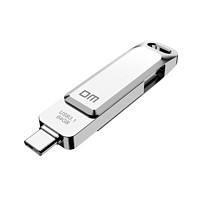 DM 大迈 PD168 USB3.1 U盘 银色 64GB USB-A/Type-C