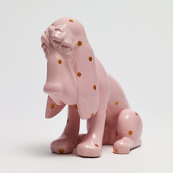 XQ 稀奇 向京 现代简约mini雕塑《单身狗》11.5x6x12.5cm 玻璃钢着色手绘 2019年