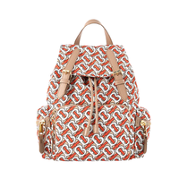 BURBERRY 博柏利 女士牛皮双肩包 8013411 朱红色 中号