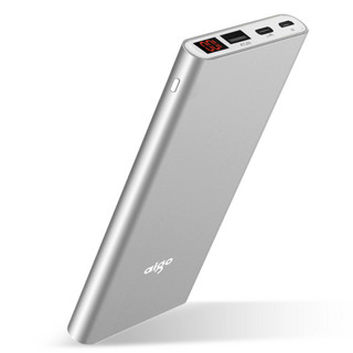 aigo 爱国者 N1 移动电源 银色 10000mAh Type-C/Micro-B 10.5W 快充