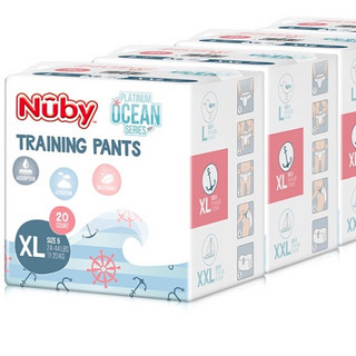 Nuby 努比 海洋系列 拉拉裤 XL20片*4包