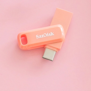 SanDisk 闪迪 SDDDC3-128G-Z46PC USB 3.1 U盘 粉色 128GB USB/Type-C双口