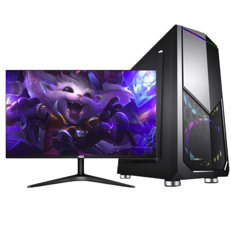 AOC 战神 816 十代酷睿版 27英寸 家用台式机 黑色 (酷睿i5-10400F、GTX 950、16GB、512GB SSD、风冷)