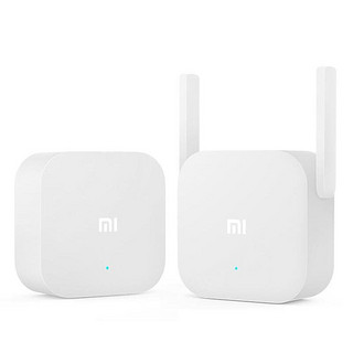 Xiaomi 小米 WiFi电力猫 单频300M 无线信号放大器 Wi-Fi 5 一母一子装 白色