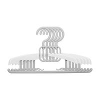 京东京造 JD-44 儿童伸缩衣架 5只 灰白撞色
