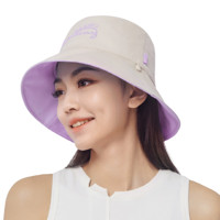 OhSunny 女士遮阳渔夫帽 SLH2M020 浅米/蔓葡紫 L