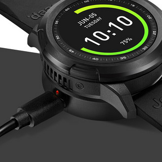 JEEP 吉普 HY-WS02 智能手表 49.5mm 黑色 不锈钢表壳 黑色TPU表带( 心率监测、秒表、GPS、睡眠监测）