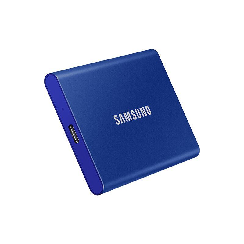 SAMSUNG 三星 T7 USB 3.2 移动固态硬盘 Type-C 1TB 蓝色