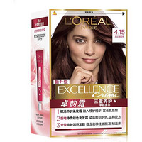 L'OREAL PARIS 卓韵霜赋活养护染发霜 #4.15灰红褐棕色 1盒