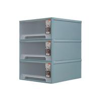 Citylong 禧天龙 收纳柜(抽屉式、24L*3个、石青色)