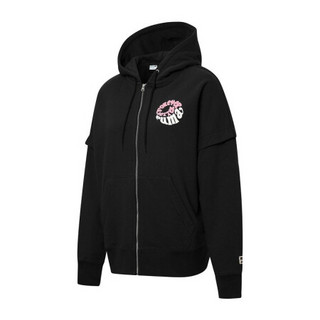 彪马 PUMA 女子 生活系列 Downtown Full-Zip Hoodie 针织外套 531602 01 黑色 亚洲码 S 155/80A