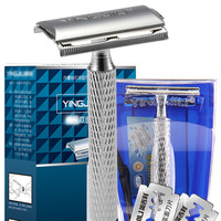 YINGJILI 英吉利 全铜芯经典双面手动剃须刀 1刀架+21刀片+收纳盒