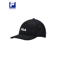 FILA斐乐运动帽情侣棒球帽ATHLETICS 2021年夏季新款遮阳鸭舌帽运动帽 深黑-BK XS