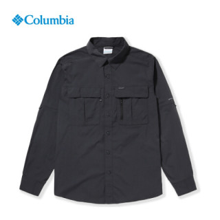 Columbia哥伦比亚户外21秋冬新品男子防晒防紫外线长袖衬衫AE0762 011 XL