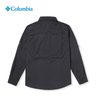 Columbia哥伦比亚户外21秋冬新品男子防晒防紫外线长袖衬衫AE0762 011 XL
