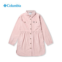 Columbia哥伦比亚户外21秋冬新品儿童中长款机织衬衫连衣裙AG0051 619 M