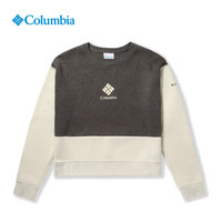 Columbia哥伦比亚户外21秋冬新品女子撞色拼接圆领套头卫衣AR8828 192 L