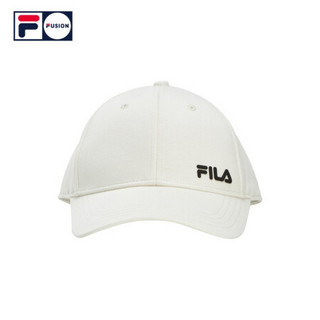 FILA 斐乐运动帽子情侣通用鸭舌帽FUSION 棒球帽2021秋新款运动休闲遮阳帽男女 茭白-IV XS