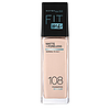 MAYBELLINE 美宝莲 FIT ME系列定制柔雾粉底液 #108瓷白柔红 30ml