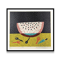 维格列艺术 草间弥生《西瓜》54x61.8cm 丝网版画 装饰画