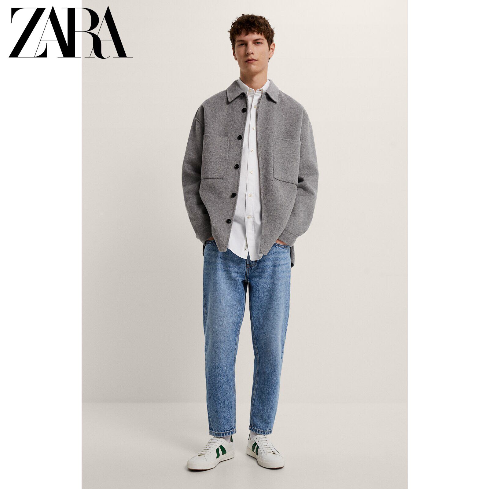 ZARA  08062425427 男士修身版型九分及踝牛仔裤