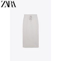 ZARA 05584502805  女士绒布半身裙