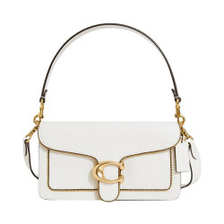 coach 蔻驰 女士专柜款tabby系列中号白色金属搭扣斜挎包7168 b4ha
