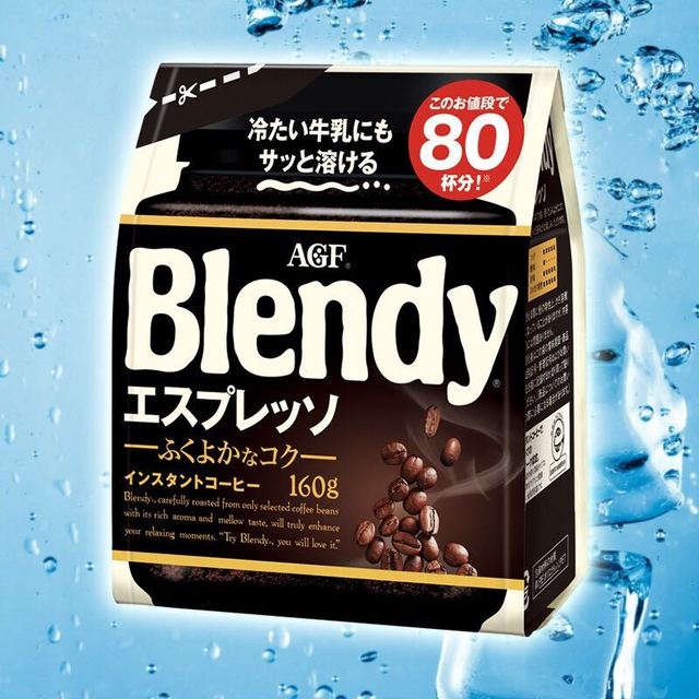 PLUS会员：AGF 中度烘焙速溶咖啡 黑咖啡 160g