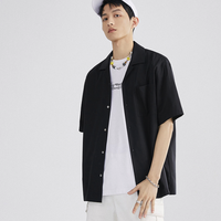PEACEBIRD MEN 太平鸟风尚男装  BWCCB2D58 短袖古巴领衬衫