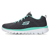 SKECHERS 斯凯奇 Graceful Get Connected 女子跑鞋 12615/CCGR 黑蓝色 39