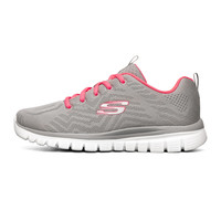 SKECHERS 斯凯奇 Graceful Get Connected 女子跑鞋 12615/GYCL 珊瑚粉/灰色 37