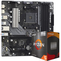 ASRock 华擎 B550M Phantom Gaming 4主板+AMD 锐龙5 5600G处