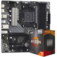 华擎(ASRock)B550M Phantom Gaming 4主板+AMD 锐龙7 5700G处理器(r7)7nm 8核16线程板U套装/主板CPU套装