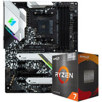 X570 Steel Legend主板+AMD 锐龙7 5700G